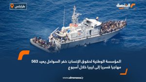 المؤسسة الوطنية لحقوق الإنسان: خفر السواحل يعيد 563 مهاجرا قسريا إلى ليبيا خلال أسبوع
