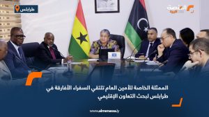 الممثلة الخاصة للأمين العام تلتقي السفراء الأفارقة في طرابلس لبحث التعاون الإقليمي