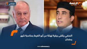 المنفي يتلقى برقية تهنئة من أبو الغيط بمناسبة شهر رمضان