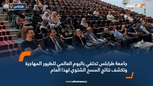 جامعة طرابلس تحتفي باليوم العالمي للطيور المهاجرة وتكشف نتائج المسح الشتوي لهذا العام