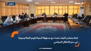 لجنة بمجلس النواب تبحث مع مسؤولة أممية تقييم البعثة ودورها في دعم الانتقال السياسي