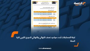 لجنة المسابقات تُحدد مواعيد نصف النهائي والنهائي للدوري الليبي لكرة السلة