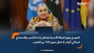 العبيدي يتهم البعثة الأممية بتجاهل إرادة الشعب والاستماع لممثلي أحزاب لا تمثل سوى 2% منه
