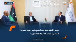 رئيس المفوضية يبحث مع رئيس هيئة صياغة الدستور مسار العملية الدستورية