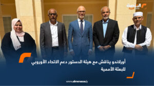 أورلاندو يناقش مع هيئة الدستور دعم الاتحاد الأوروبي للبعثة الأممية