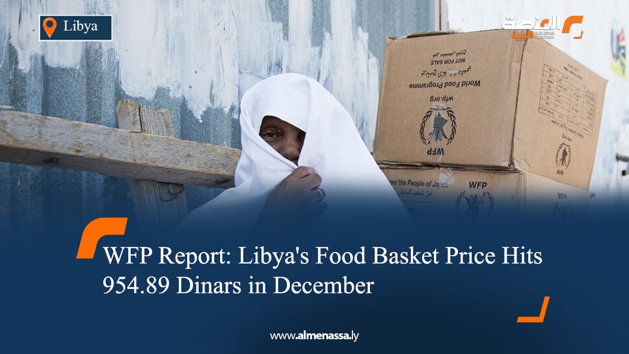 WFP Report: Libya's Food Basket Price Hits 954.89 Dinars in December