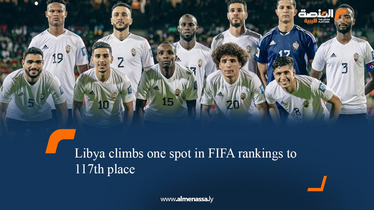 Libya climbs one spot in FIFA rankings to 117th place 