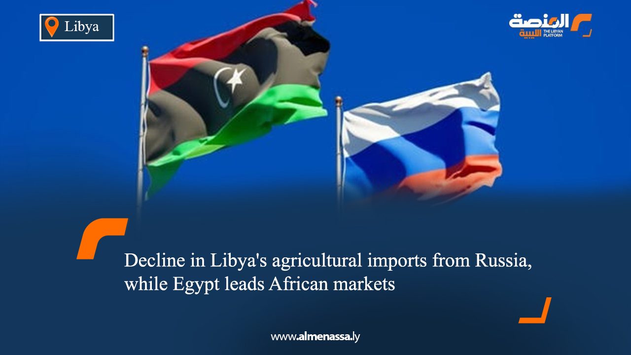 Decline in Libya's agricultural imports from Russia, while Egypt leads African markets