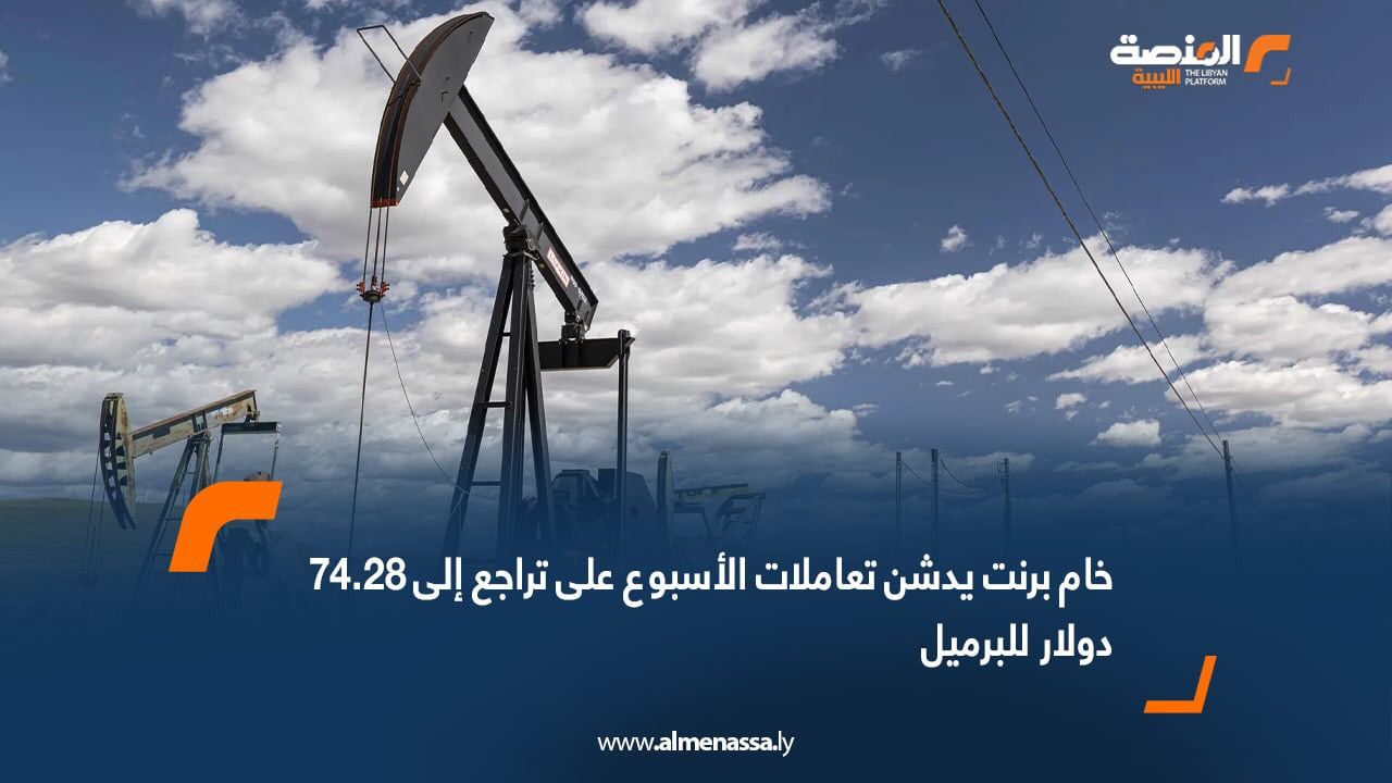 خام برنت يدشن تعاملات الأسبوع على تراجع إلى 74.28 دولار للبرميل