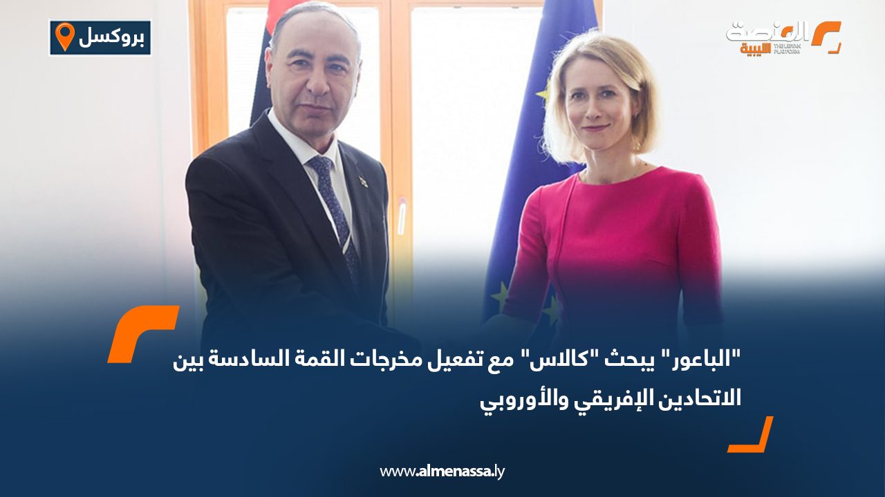 "الباعور" يبحث "كالاس" مع تفعيل مخرجات القمة السادسة بين الاتحادين الإفريقي والأوروبي