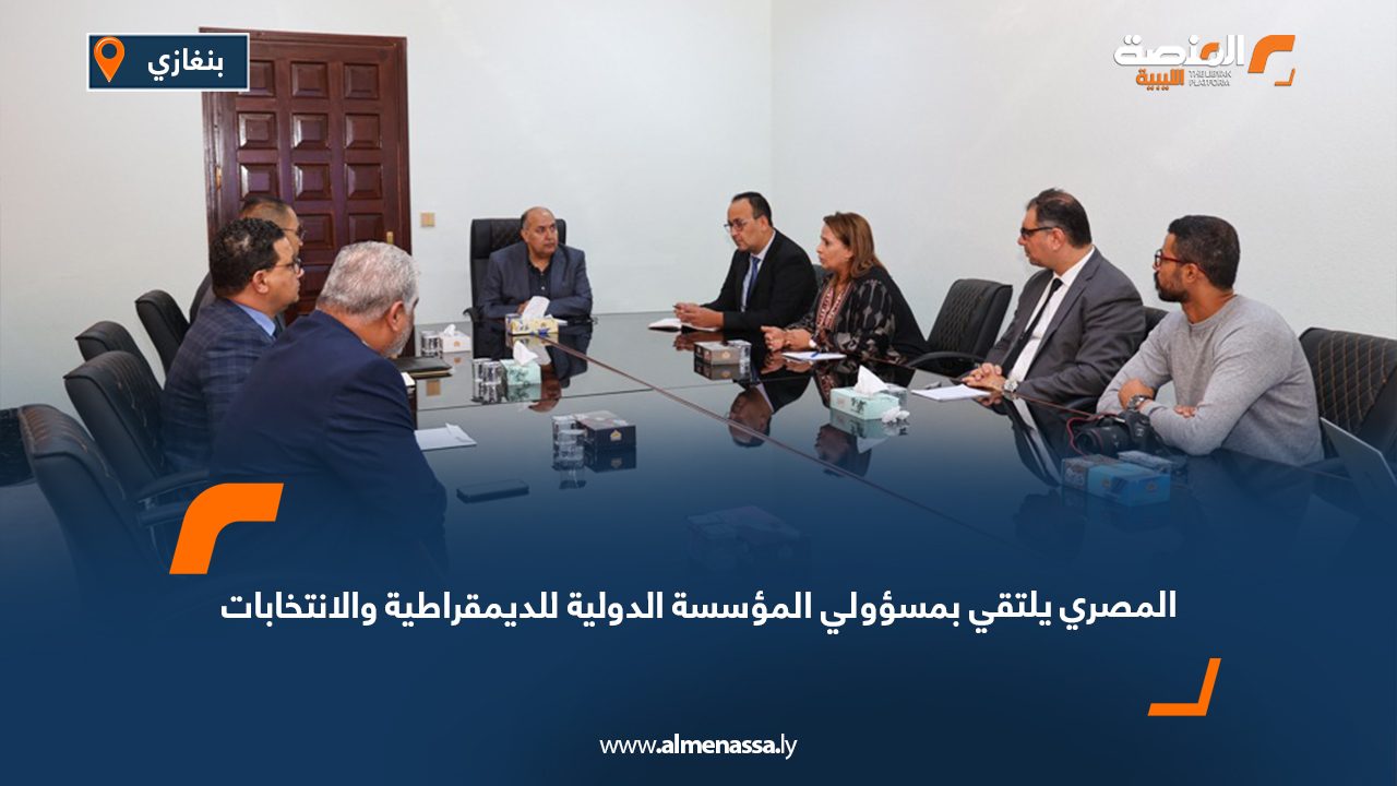 المصري يلتقي بمسؤولي المؤسسة الدولية للديمقراطية والانتخابات