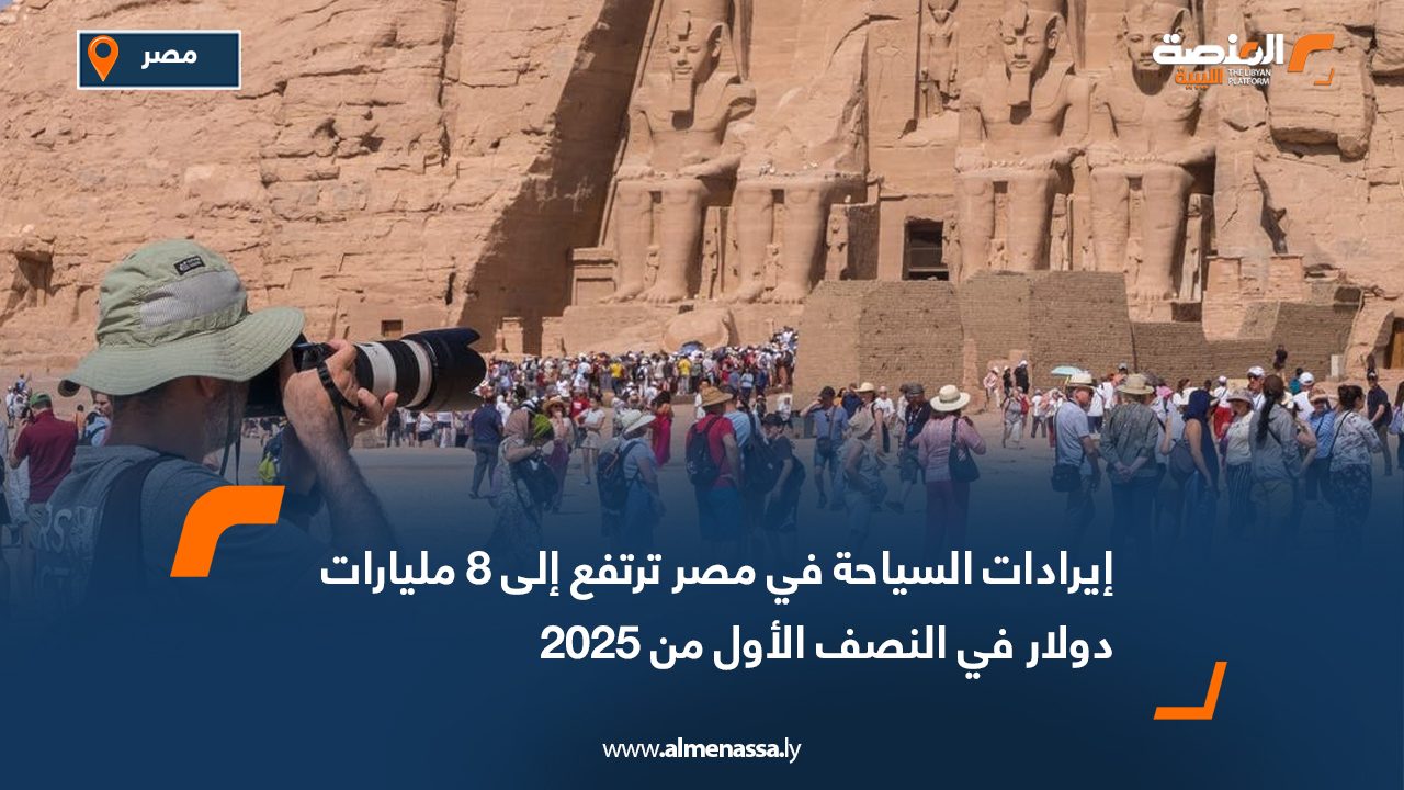 Wide Web إيرادات السياحة في مصر ترتفع إلى 8 مليارات دولار في النصف الأول من 2025