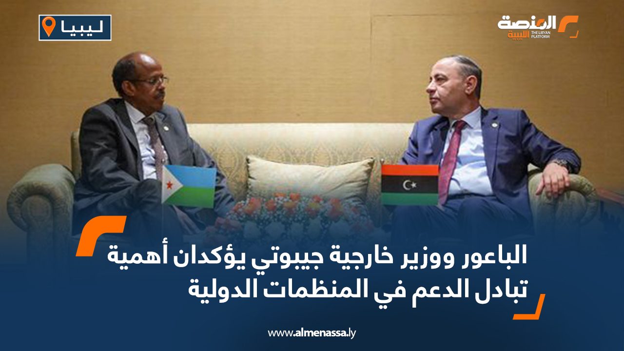 الباعور ووزير خارجية جيبوتي يؤكدان أهمية تبادل الدعم في المنظمات الدولية