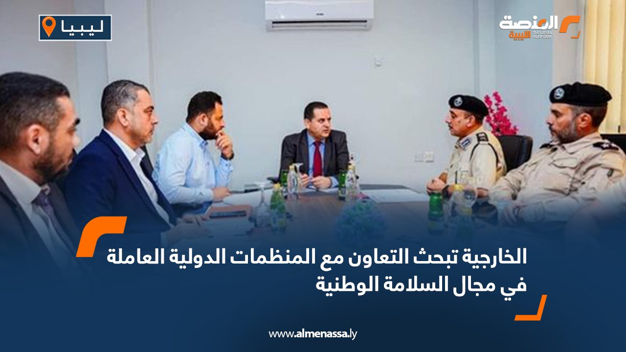 الخارجية تبحث التعاون مع المنظمات الدولية العاملة في مجال السلامة الوطنية