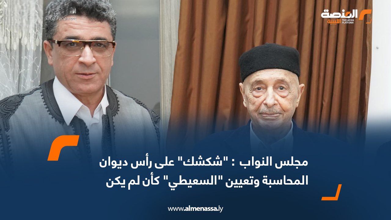 مجلس النواب  : "شكشك" على رأس ديوان المحاسبة وتعيين "السعيطي" كأن لم يكن