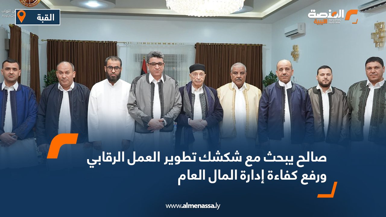صالح يبحث مع شكشك تطوير العمل الرقابي ورفع كفاءة إدارة المال العام
