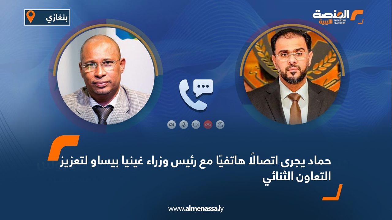 حماد يجرى اتصالًا هاتفيًا مع رئيس وزراء غينيا بيساو لتعزيز التعاون الثنائي