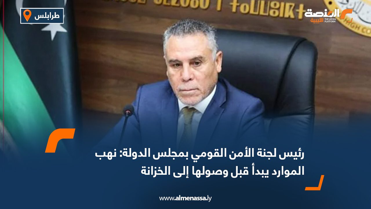 رئيس لجنة الأمن القومي بمجلس الدولة: نهب الموارد يبدأ قبل وصولها إلى الخزانة