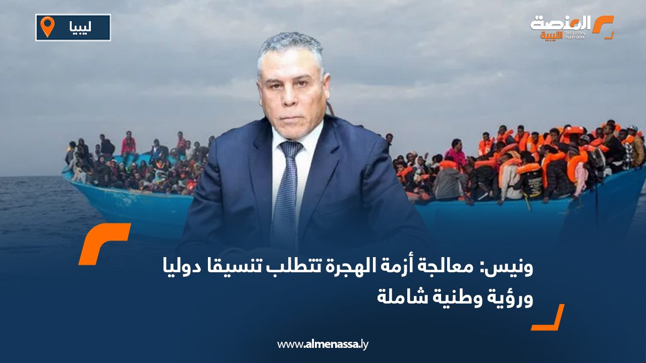 ونيس: معالجة أزمة الهجرة تتطلب تنسيقا دوليا ورؤية وطنية شاملة