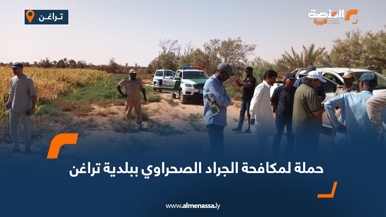 Wide Web حملة لمكافحة الجراد الصحراوي ببلدية تراغن