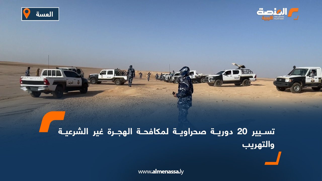 تسيير 20 دورية صحراوية لمكافحة الهجرة غير الشرعية والتهريب