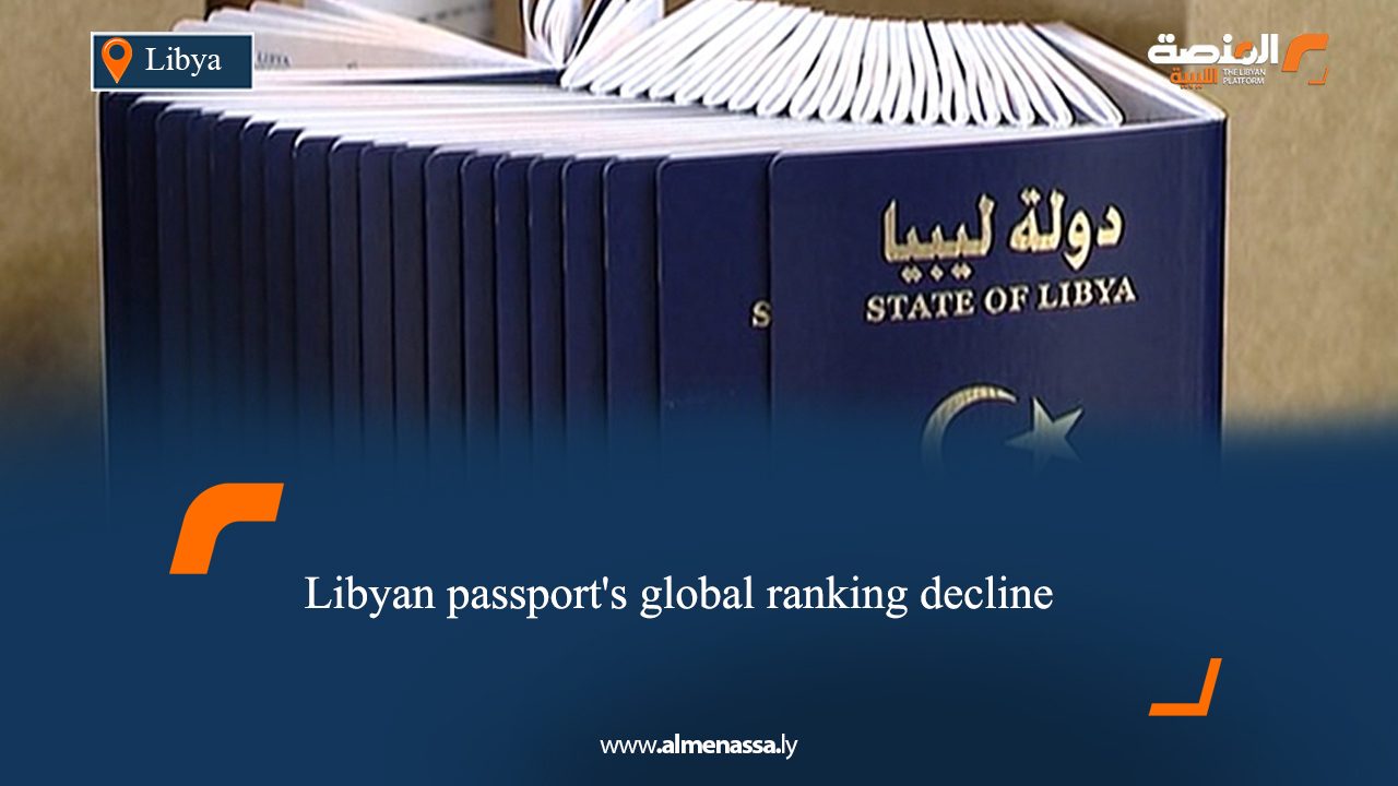 Libyan passport's global ranking decline